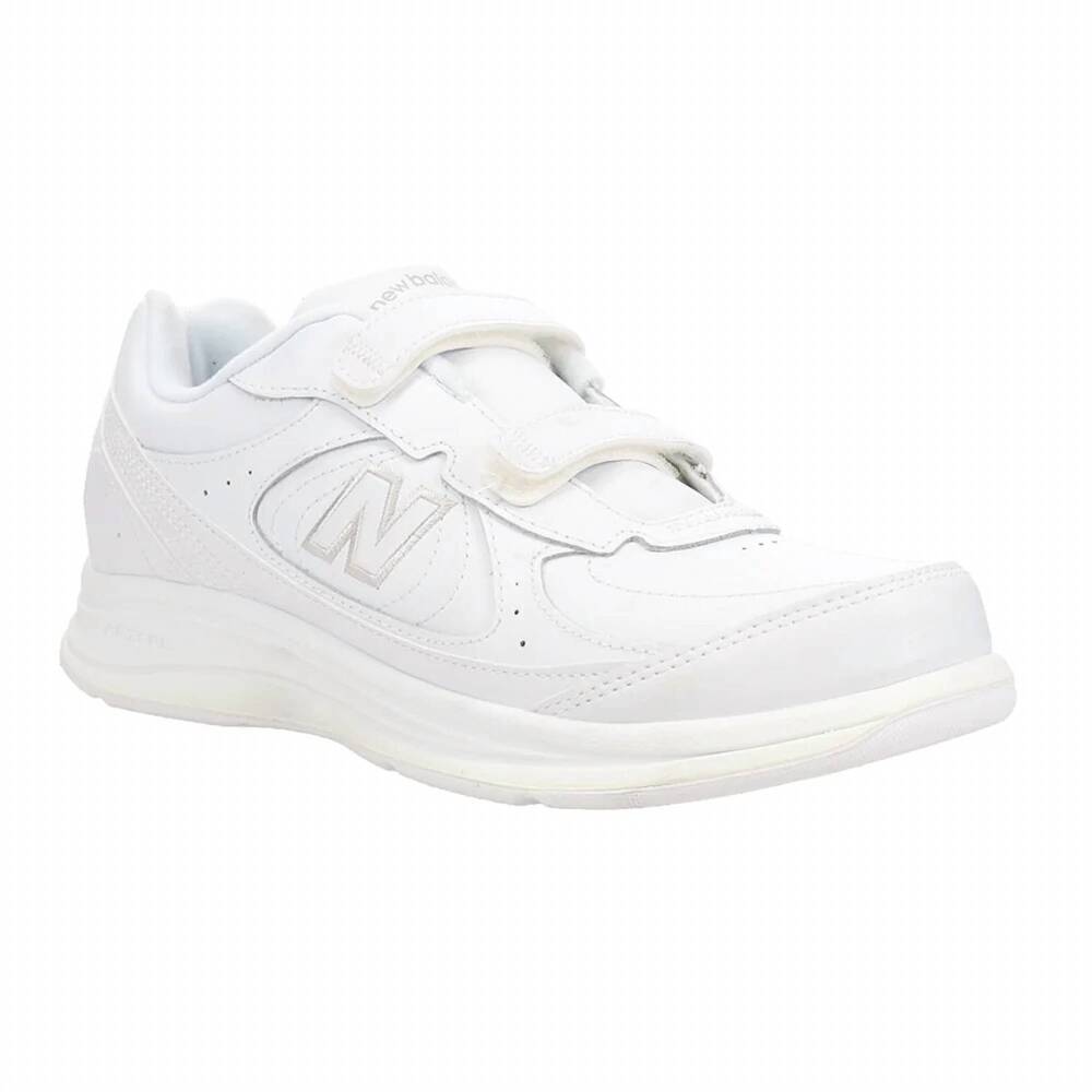 NEW NEW BALANCE men's mw577 hook and loop walking shoe in white